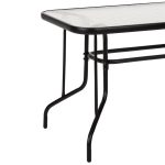 Σετ Τραπεζαριας 5τμχ Redan HM21223.01 Τραπεζι & 4 Πολυθρονες Σε Μαυρο - Image 7