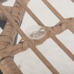 Σετ Τραπεζαριας 7τμχ Allegra HM10495 Wicker Μπεζ-Μεταλλο Μαυρο - Image 5