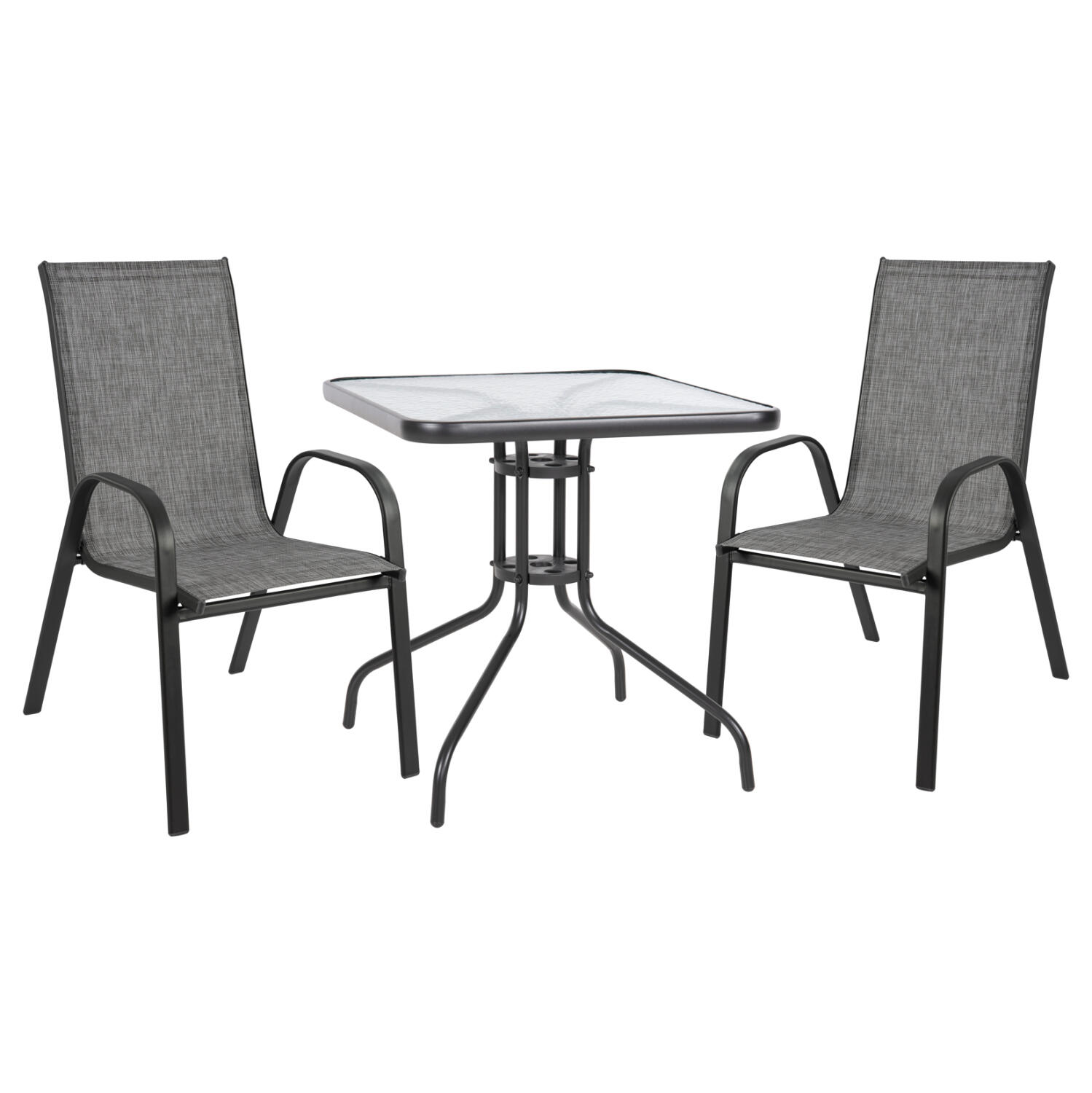 set-trapezarias-metalliki-3tmch-me-2-kar Σετ Τραπεζαρια 3τμχ Καρεκλες Και Τραπεζι 70χ70 HM5185.01 - Image 1