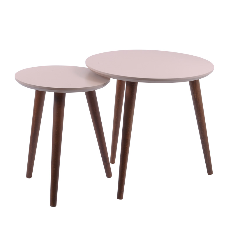 set-zigkon-2-temachion-atria-mpez-me-walnut-podia-ff6 Σετ Ζιγκον Fylliana 2 Τεμαχιων Atria Macchiato Με Walnut Ποδια - Image 1