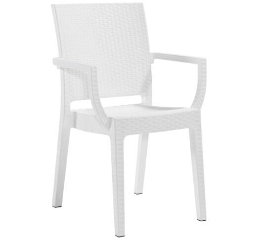 sidney-polythrona-754-2143 Sidney Πολυθρόνα Πολυπροπυλενίου Λευκή - Image 1