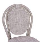Σκαμπω Αλουμινιου Bamboo Look Πατινα Λευκο Με Textline HM5110 41x52x116 Εκ. - Image 6