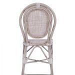 Σκαμπω Αλουμινιου Bamboo Look Πατινα Λευκο Με Textline HM5110 41x52x116 Εκ. - Image 9
