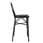 Σκαμπο Αλουμινιου Azaria HM5060 Bamboo Look Μαυρο Με Textline 44x52x115υεκ. - Image 3