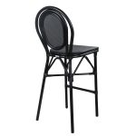 Σκαμπο Αλουμινιου Azaria HM5060 Bamboo Look Μαυρο Με Textline 44x52x115υεκ. - Image 4