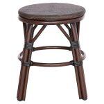 Σκαμπο Αλουμινιου Chino HM6285.01 Bamboo Look Καφε-Textilene Καφε φ36x46υεκ. - Image 3