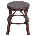Σκαμπο Αλουμινιου Chino HM6285.01 Bamboo Look Καφε-Textilene Καφε φ36x46υεκ. - Image 4
