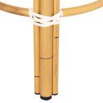 Σκαμπο Αλουμινιου Chino HM6285.03 Bamboo Look-Textilene Λευκο-Μαυρο φ36x46υεκ. - Image 7