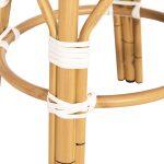 Σκαμπο Αλουμινιου Chino HM6285.05 Bamboo Look-Textilene Λευκο-Μπλε φ36x46υεκ. - Image 5