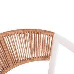 Σκαμπο Αλουμινιου Miri HM5892.12 Μεσαιου Υψους Rattan & Textline Λευκο Μπεζ 55x56,5x99y - Image 7