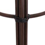 Σκαμπο Αλουμινιου Μες.υψους Chino HM6286.01 Bamboo Look & Textilene Καφε 43x43x65υεκ - Image 7