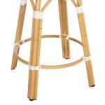Σκαμπο Αλουμινιου Μες.υψους Chino HM6286.05 Bamboo Look & Textilene Μπλε 43x43x65υεκ - Image 9