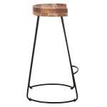Σκαμπο Bar Eleanor HM8363.11 Μασιφ Ξυλο Ακακιας-Μεταλλο 50x43x78υεκ. - Image 4