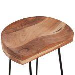 Σκαμπο Bar Eleanor HM8363.11 Μασιφ Ξυλο Ακακιας-Μεταλλο 50x43x78υεκ. - Image 7