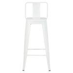 Σκαμπο Bar Me Πλατη Μεταλλικο Melita-Pro HM8643.41 Λευκο Ματ 42x42x100υεκ. - Image 3