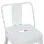 Σκαμπο Bar Me Πλατη Μεταλλικο Melita-Pro HM8643.41 Λευκο Ματ 42x42x100υεκ. - Image 7
