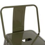 Σκαμπο Bar Me Πλατη Μεταλλικο Melita-Pro HM8643.43 Dark Olive Green 42x42x100υεκ. - Image 7