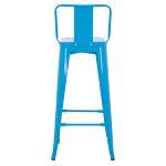 Σκαμπο Bar-Pro Me Πλατη Μεταλλικο Melita HM8643.48 Μπλε 42x42x100υεκ. - Image 6