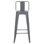 Σκαμπο Bar Me Πλατη Μεταλλικο Melita-Pro HM8643.50 Γκρι 42x42x100υεκ. - Image 3