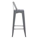 Σκαμπο Bar Me Πλατη Μεταλλικο Melita-Pro HM8643.50 Γκρι 42x42x100υεκ. - Image 4