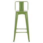 Σκαμπο Bar Me Πλατη Μεταλλικο Melita-Pro HM8643.53 Light Olive Green 42x42x100υεκ. - Image 3