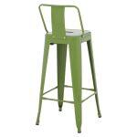 Σκαμπο Bar Me Πλατη Μεταλλικο Melita-Pro HM8643.53 Light Olive Green 42x42x100υεκ. - Image 5