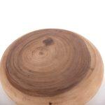 Σκαμπο Puffat HM18172.02 Fiber Cement Λευκο- Ξυλο Teak Top φ45x46υεκ. - Image 5