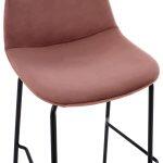Σκαμπο Vincent HM9298.12 Μες. Υψους Σαπιο Μηλο Βελουδο Με Μεταλλικα Ποδια 47x51x96 Εκ. - Image 8