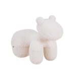 Σκαμπο-Πουφ Fylliana Teddy Λευκο Χρωμα 55x110x83εκ
