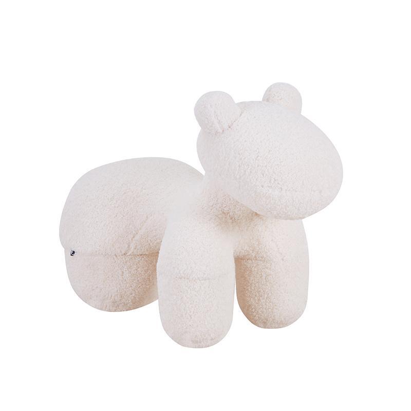skampo-foyf-fylliana-teddy-leyko-chroma-55x110x83ek1723185302 Σκαμπο-Πουφ Fylliana Teddy Λευκο Χρωμα 55x110x83εκ - Image 1