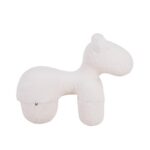Σκαμπο-Πουφ Fylliana Teddy Λευκο Χρωμα 55x110x83εκ - Image 2