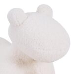 Σκαμπο-Πουφ Fylliana Teddy Λευκο Χρωμα 55x110x83εκ - Image 5