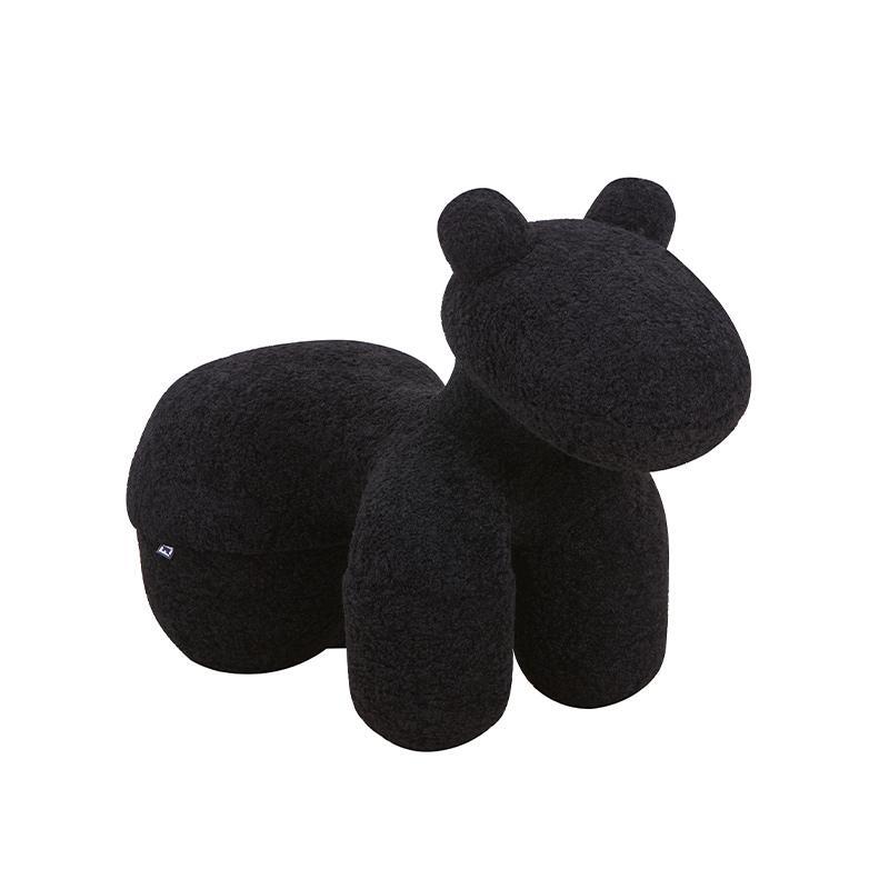 skampo-foyf-fylliana-teddy-mayro-chroma-55x110x83ek1723185603 Σκαμπο-Πουφ Fylliana Teddy Μαυρο Χρωμα 55x110x83εκ - Image 1