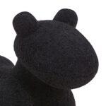 Σκαμπο-Πουφ Fylliana Teddy Μαυρο Χρωμα 55x110x83εκ - Image 5