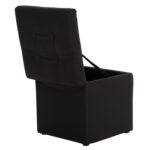 Σκαμπω Με Αποθηκευτικο Χωρο PU Μαυρο Cube HM224.01 38x38x36.5υεκ. - Image 6