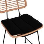 Σκαμπο Μεσαιου Υψους Allegra HM5644 Μεταλλικο Με Wicker Σε Μπεζ Αποχρωση 55x56x107 Εκ. - Image 8