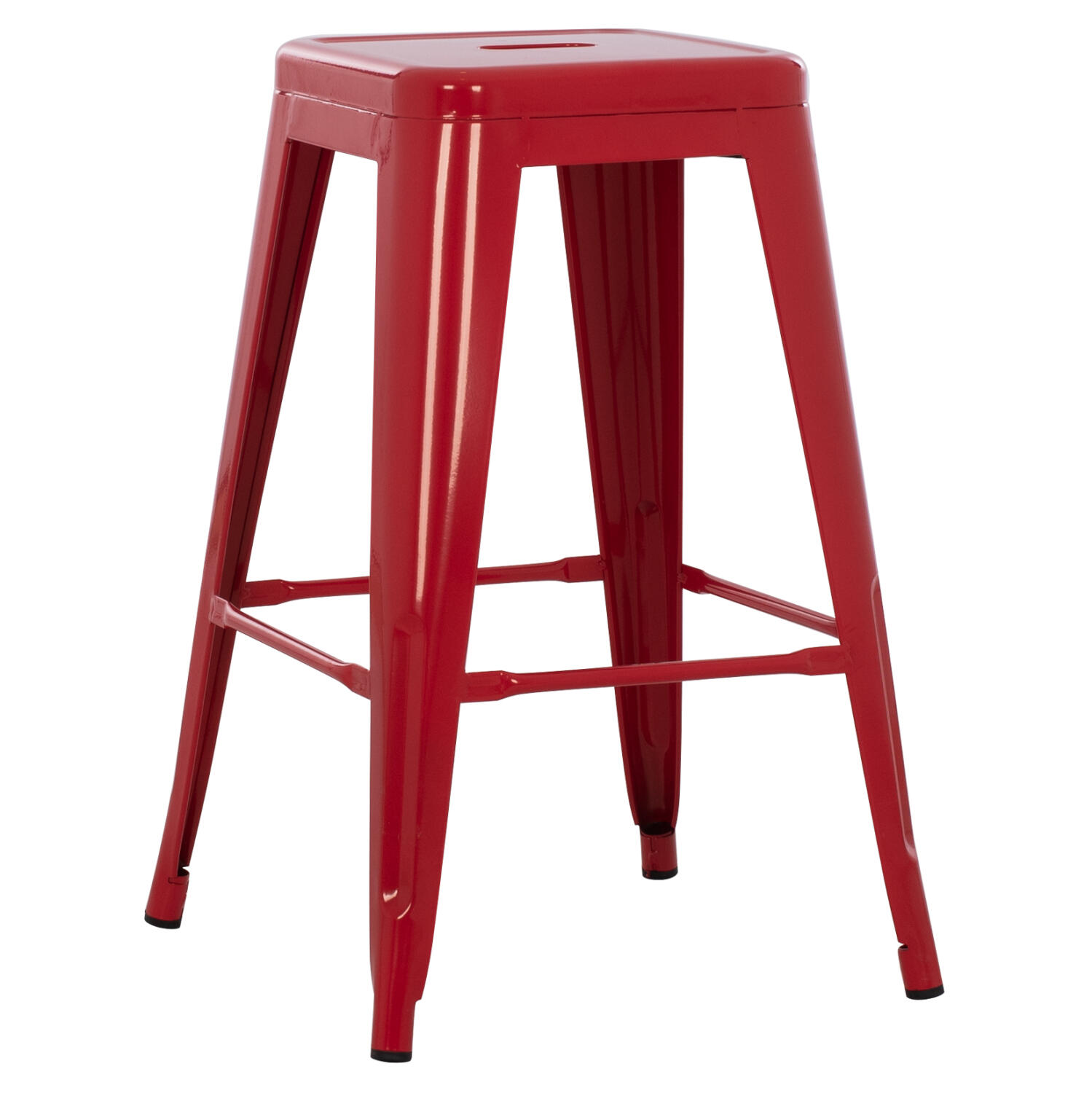 skampo-mesaioy-ypsoys-metalliko-fb985730 Σκαμπο Μες. Υψους Melita HM8573.04 Μεταλλικο Σε Kokkino 43x43x67yεκ. - Image 1