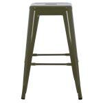 Σκαμπο Μεσαιου Υψους Μεταλλικο Melita-Pro HM8573.43 Dark Olive Green 43x43x67υεκ. - Image 8