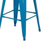 Σκαμπο Μεσαιου Υψους Μεταλλικο Melita-Pro HM8573.48 Μπλε 43x43x67υεκ. - Image 4