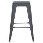 Σκαμπο Μεσαιου Υψους Μεταλλικο Melita-Pro HM8573.50 Γκρι 43x43x67υεκ. - Image 3