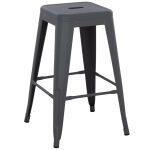 Σκαμπο Μεσαιου Υψους Μεταλλικο Melita-Pro HM8573.50 Γκρι 43x43x67υεκ. - Image 4