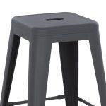 Σκαμπο Μεσαιου Υψους Μεταλλικο Melita-Pro HM8573.50 Γκρι 43x43x67υεκ. - Image 5