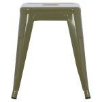 Σκαμπο Μεταλλικο Melita HM0096.43 Σε Dark Olive Χρωμα 37x37x45υεκ. - Image 3