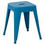 Σκαμπο Μεταλλικο Melita HM0096.48 Σε Μπλε Χρωμα 37x37x45υεκ. - Image 4