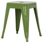 Σκαμπο Μεταλλικο Melita HM0096.53 Σε Light Olive Green Χρωμα 37x37x45υεκ. - Image 4