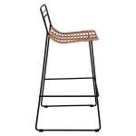 Σκαμπο Μεταλλικο Allegra HM5642 Με Wicker Σε Μπεζ Αποχρωση 48x53x100 Εκ. - Image 4