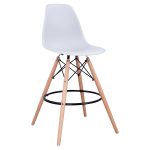 Σκαμπο Μπαρ Renata HM0173.01 Λευκο 58x56x107υ Εκ.