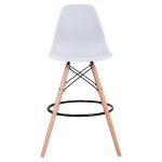 Σκαμπο Μπαρ Renata HM0173.01 Λευκο 58x56x107υ Εκ. - Image 3