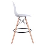 Σκαμπο Μπαρ Renata HM0173.01 Λευκο 58x56x107υ Εκ. - Image 4