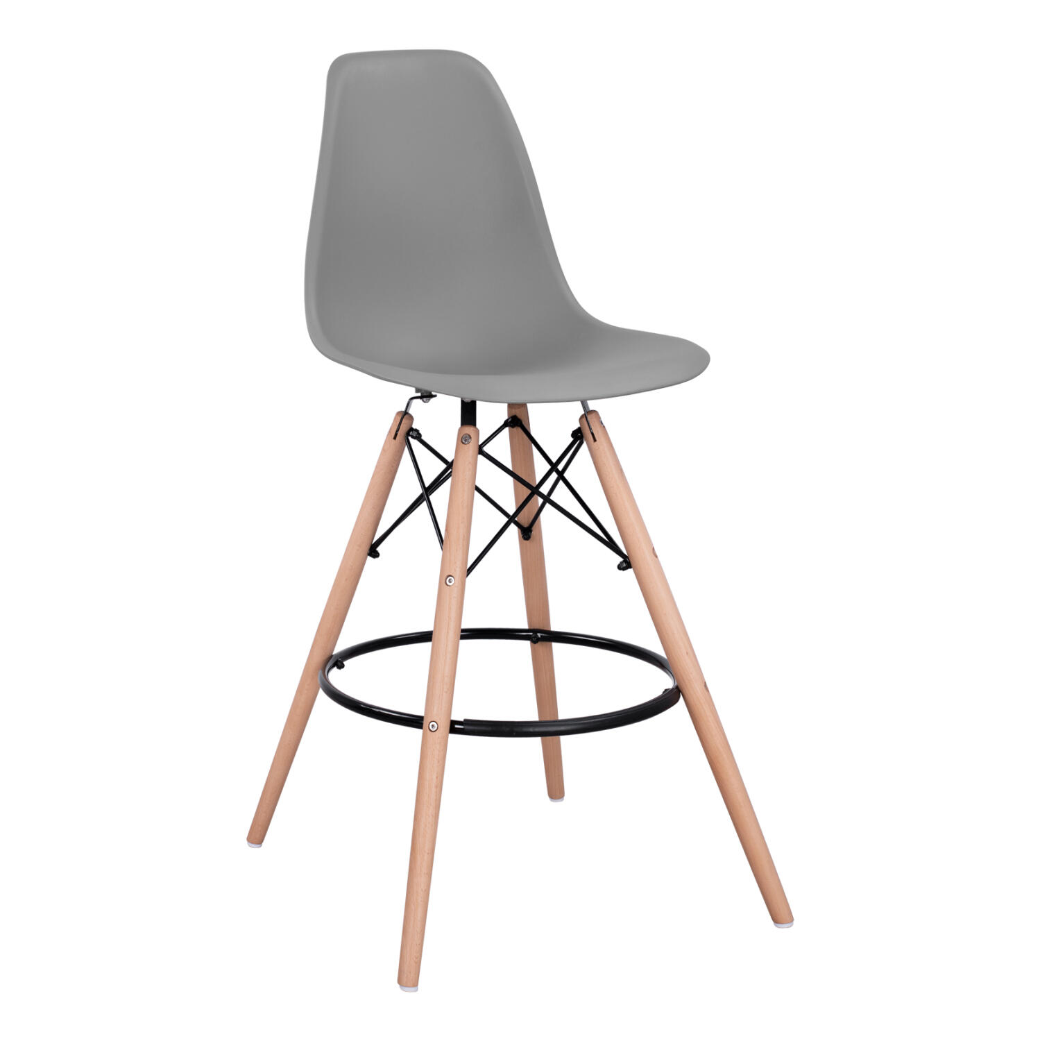 skampo-mpar-fb9017310-gkri-58x56x107y-ek Σκαμπο Μπαρ Renata HM0173.10 Γκρι 58x56x107υ Εκ. - Image 1